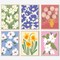 Flower Paint by Numbers for Adults Kids Beginners,Easy Acrylic Paint by Number Kits on Canvas Without Frame,Oil Painting Kits Present for Home Wall Decor 9.8x13.7inch
